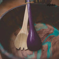 Bamboo Salad Tongs - Purple - Living