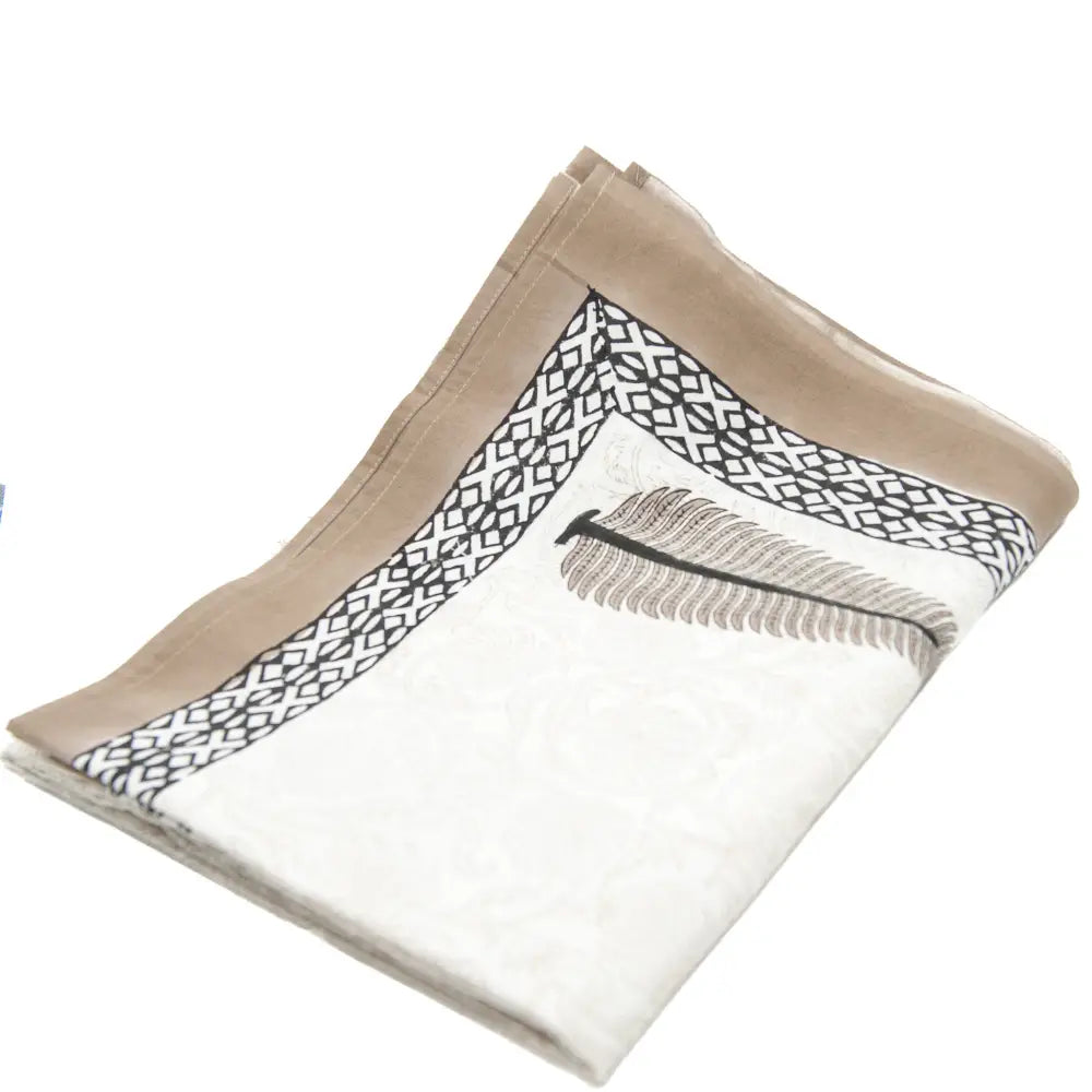 Block Hand Printed Napkins - Ashen Ashoka - Living
