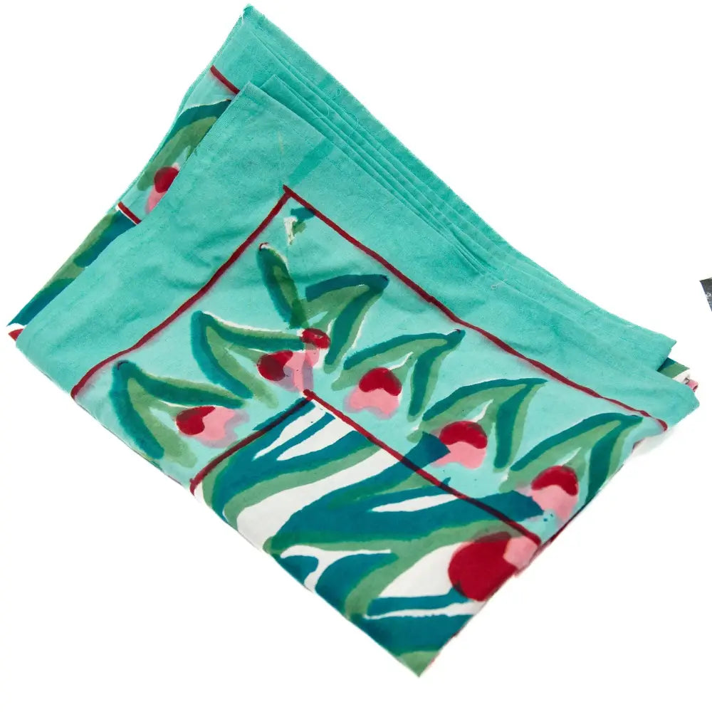 Block Hand Printed Napkins - Tulip Tranquility - Living