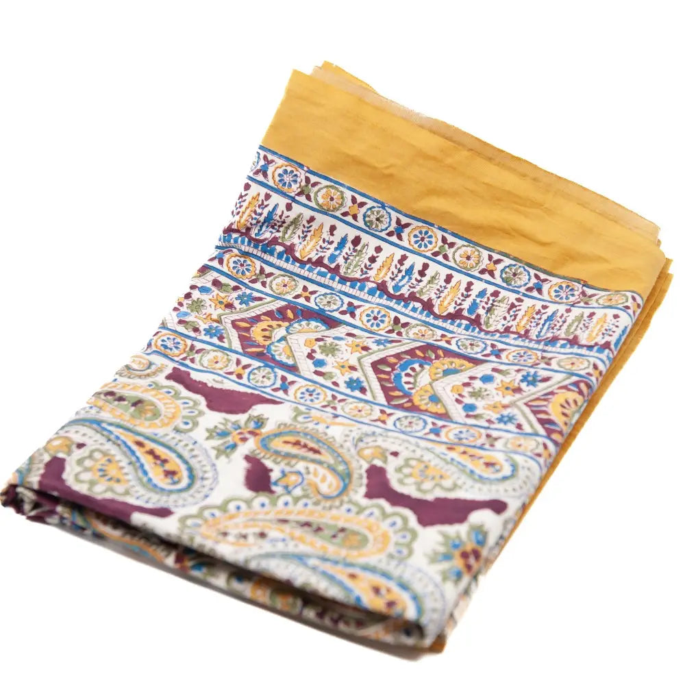 Block Hand Printed Napkins - Turmeric Tango - Living