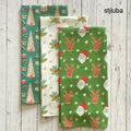 Deck the Halls Flour Sack Kitchen Towel Set of 3 - Living
