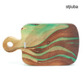 Mango Wood Cutting Board - 12.5’’ (Turquoise) - Living