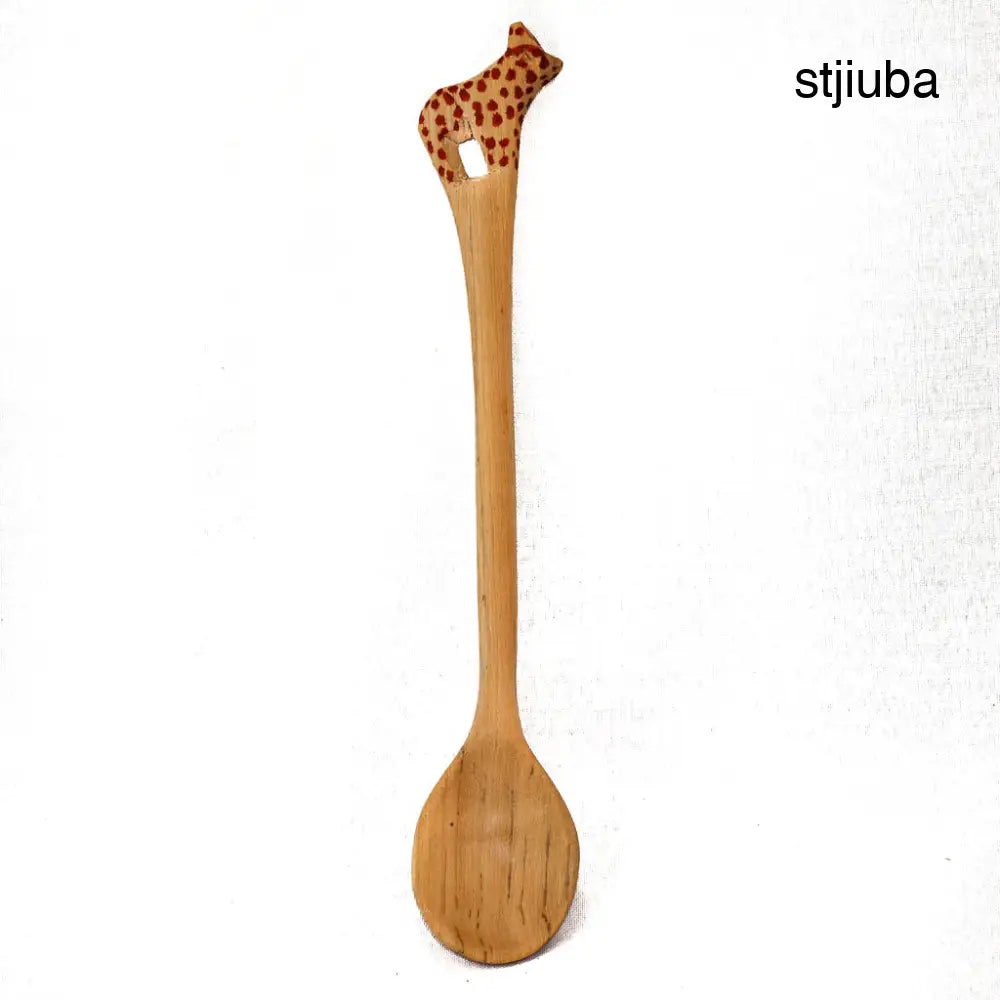 Painted Cheetah Stir Spoon - Living