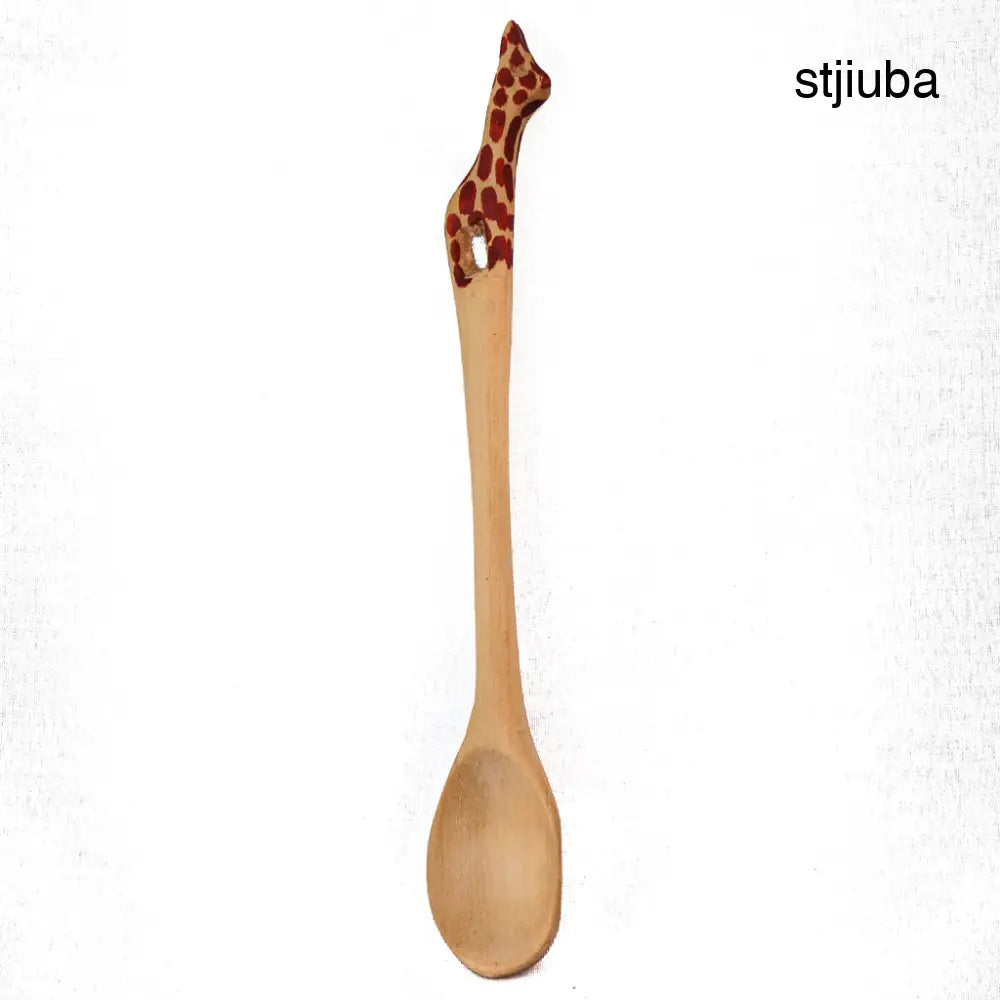 Painted Giraffe Stir Spoon - Living